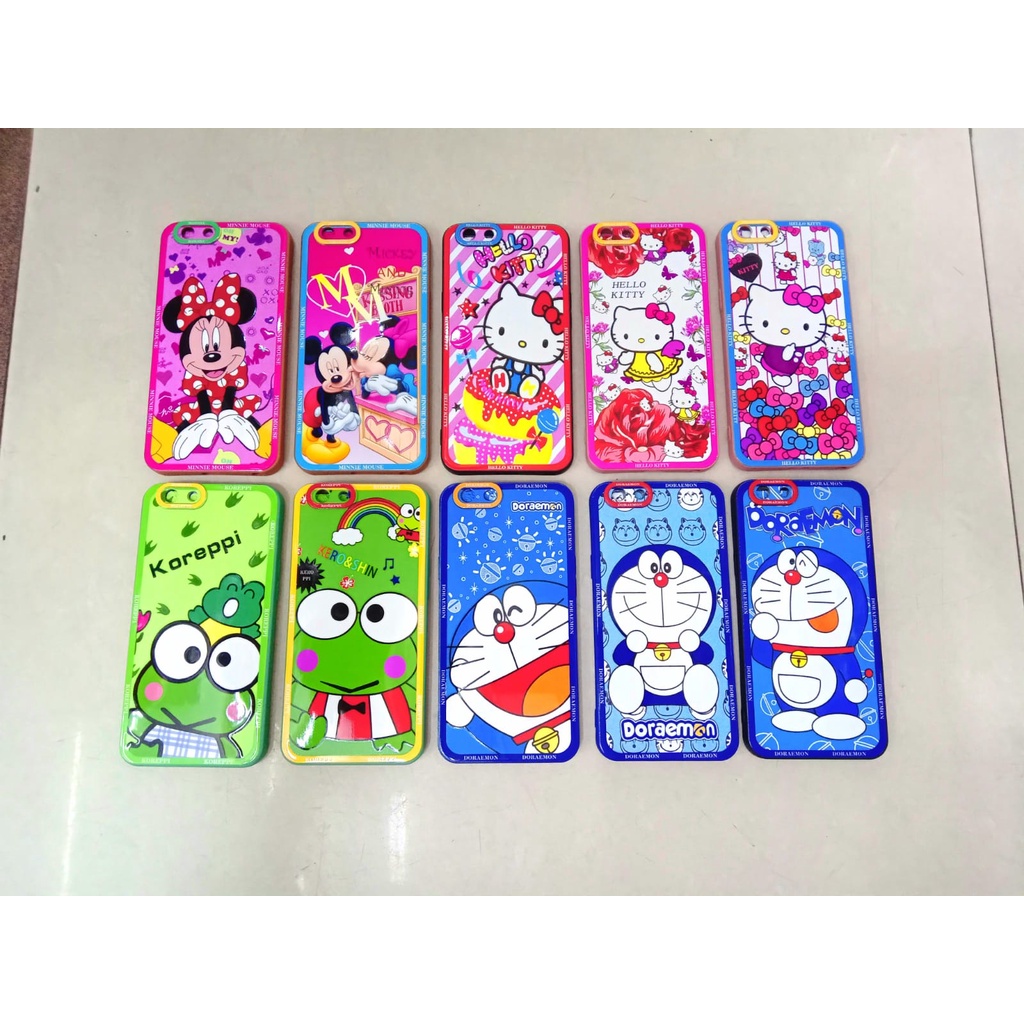 Softcase 3D Karakter Unik Tipe hp Realme C1 / C2 / C3 / C11 2021 Case Macarone Karakter Dengan Pelindung Camera