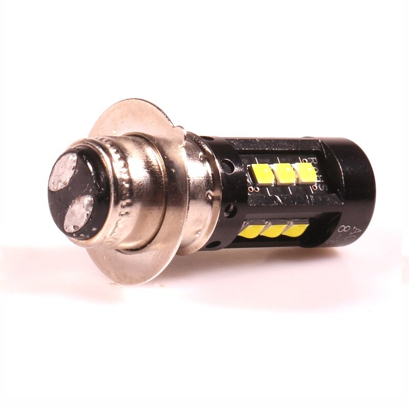 Lampu Depan Motor LED Putih H6 Cree 3030 15 Titik Mata SMD Bohlam Utama Depan Mati