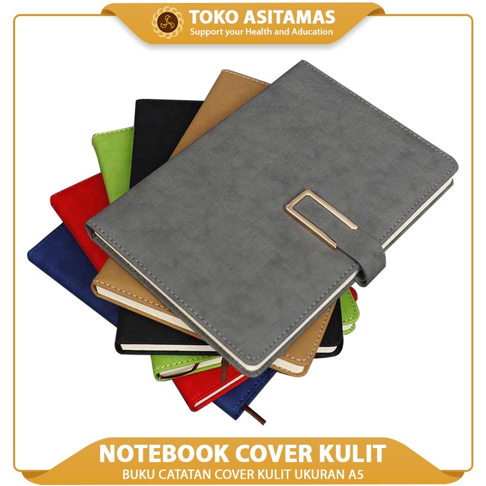 

Notebook Agenda Kulit A5 Buku Catatan Kerja Cover Kulit Kertas A5 / Binder Diary