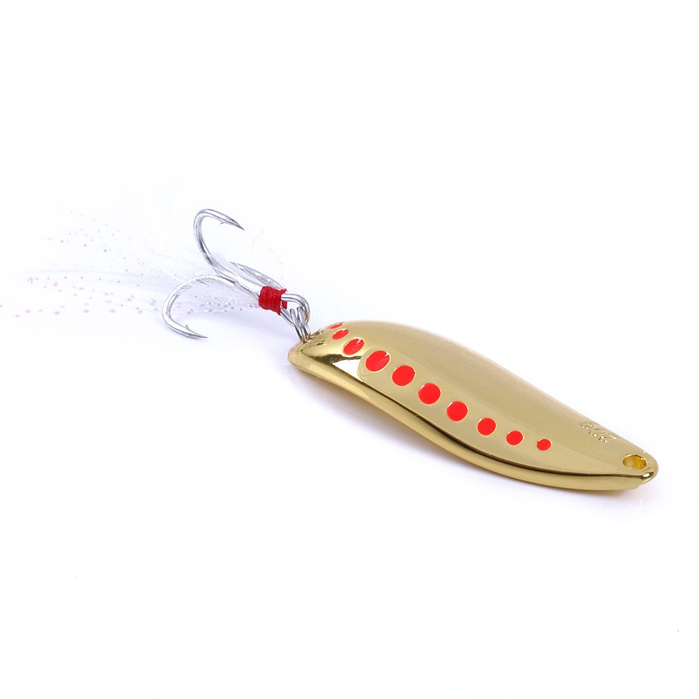 HENGJIA 1PCS Metal Sequin Spoon Umpan Pancing  7.5g 10g 15g 20g Swimbait Fishing Lures Ikan Bass Bait Wobbler Tackle