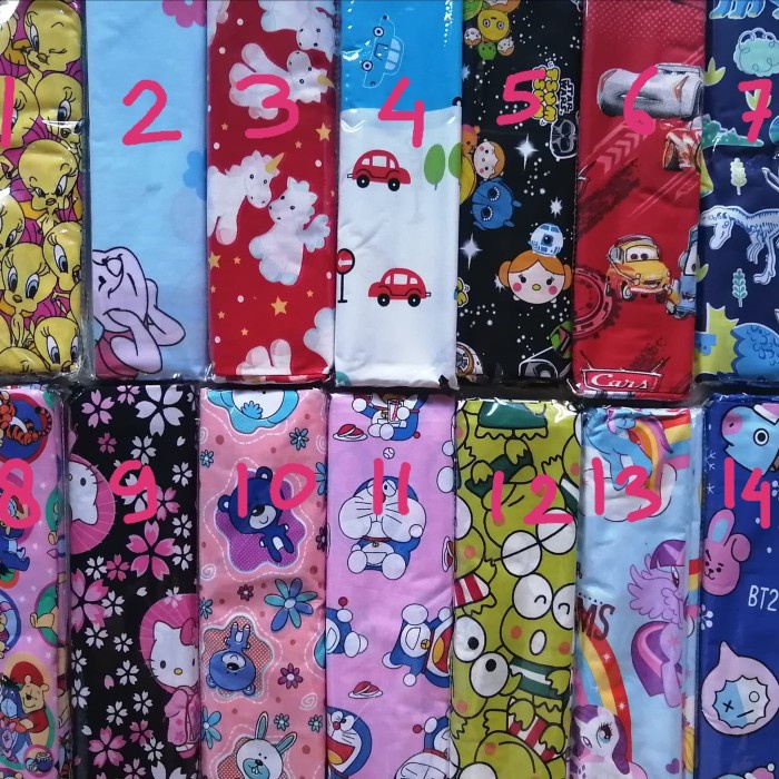 Kain Gendongan Bayi Selendang Cukin Jarik Motif Karakter Random Hello Kitty 240x70cm Tanpa Ring