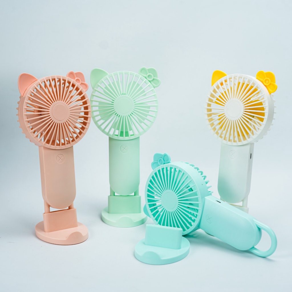 Kipas Angin Tangan Standing  Kode SQ2247  Portable - Kipas Angin Genggam USB Portable Mini Fan - Warna Random