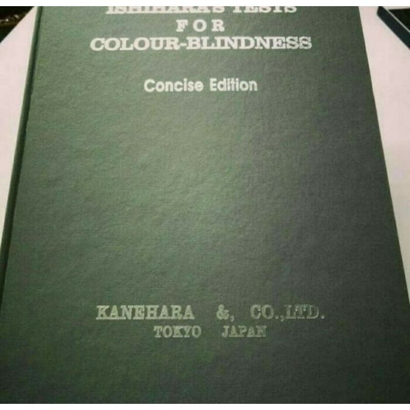 

Buku ishihara 14 plates untuk tes buta warna