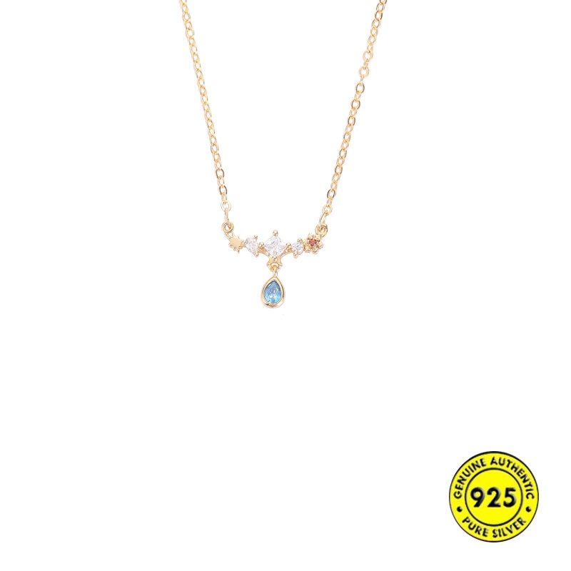 18K Gold Necklace Fashion S925 Silver