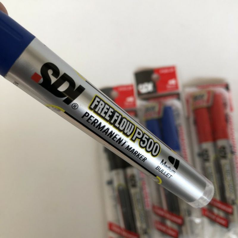 

SPIDOL PERMANENT MARKER TIDAK BERACUN DAN TIDAK BAU SDI P500VP HITAM BIRU MERAH/TIDAK BISA HAPUS (1SPID+REFFIL)