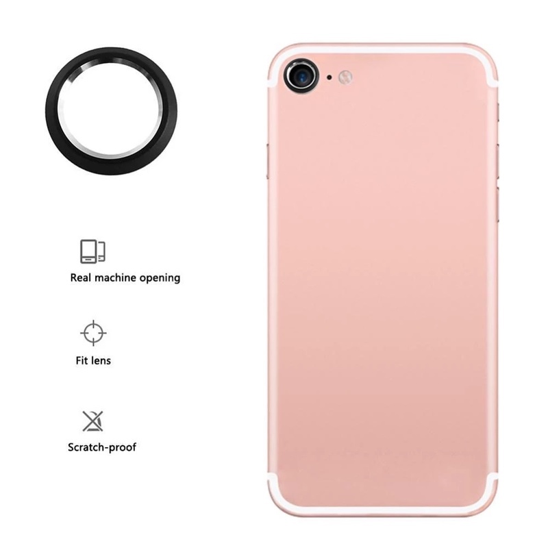 1Pc Aluminum Alloy Camera Lens Protection Circle / For iphone XR