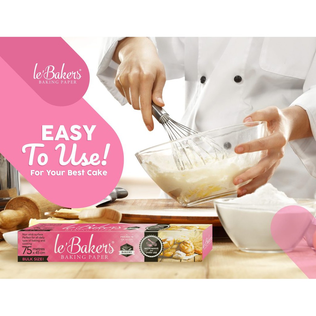 LE BAKERS  ROUND BAKING PAPER / KERTAS BAKING / KERTAS LOYANG BULAT