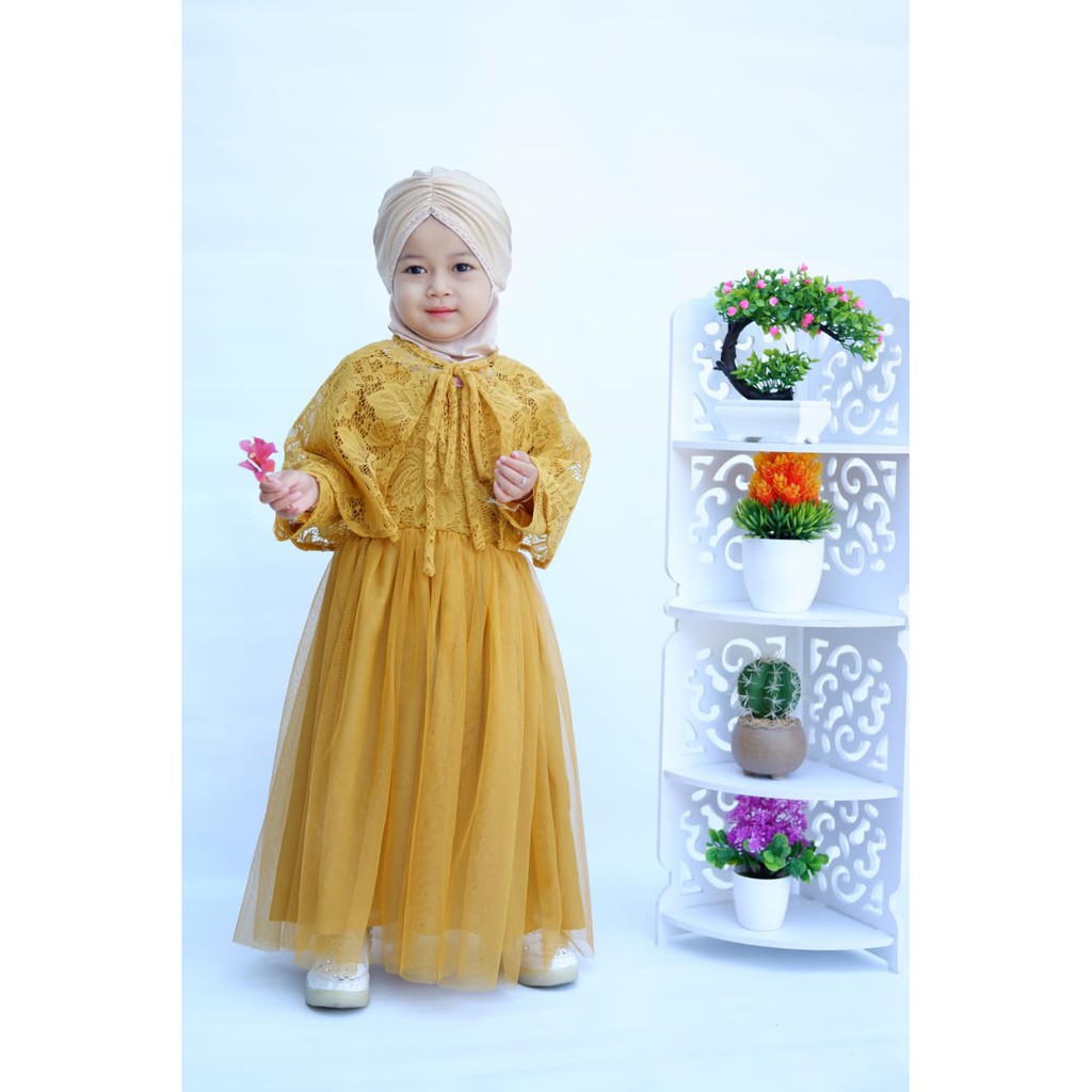 BAJU ANAK MODERN GAMIS ANAK FAIRY MUSLIM BAHAN BROKAT