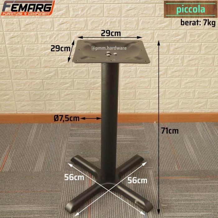 Meja Kaki Meja Femarg Piccola | Cafe Restoran Foodcourt Besi Solid Silang