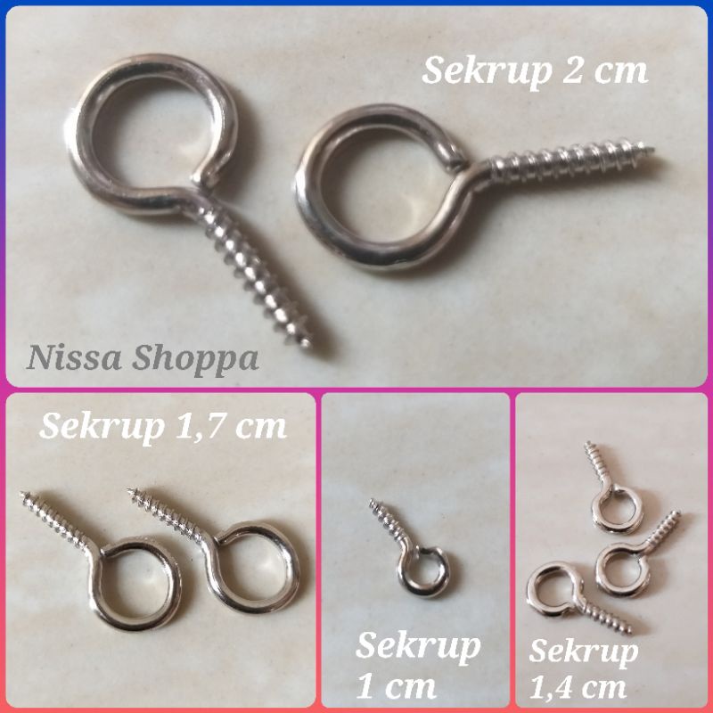 Sekrup gantungan kunci sekrup O ready semua ukuran