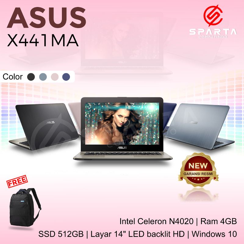 Laptop Asus X441MA Intel Celeron N4020 Ram 4 GB SSD 512 GB Win 10 New