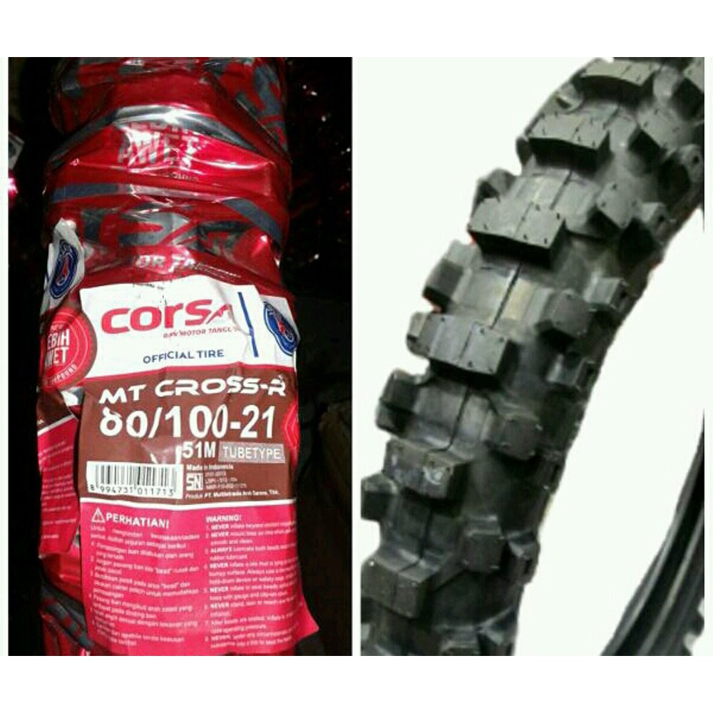 ban cros trail adv corsa 18 21 depan belakang plus ban dalam