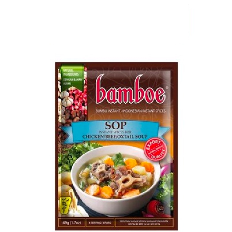 

Bamboe Bumbu Sop Chicken/Beef/Oxtail Soup 2 x 49 gr