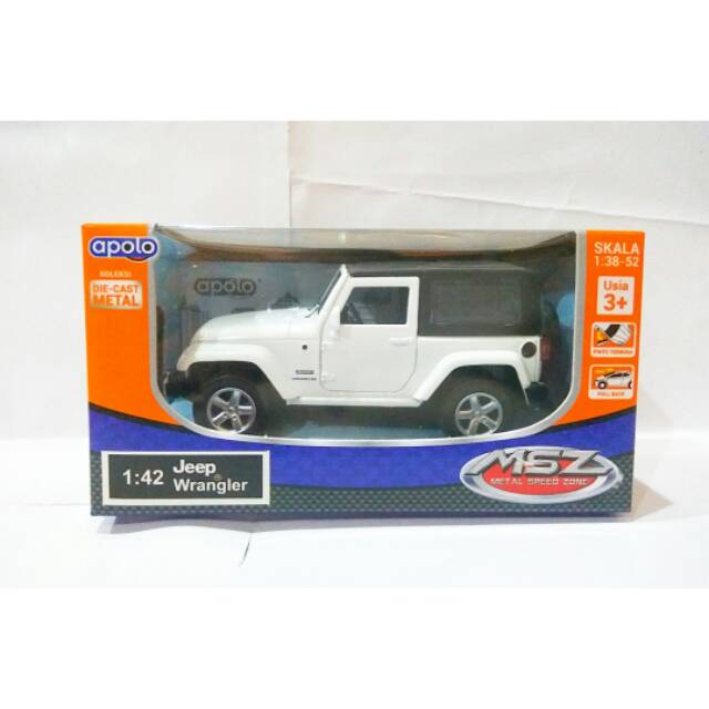 Apolo Diecast Mobil Jeep Wrangler