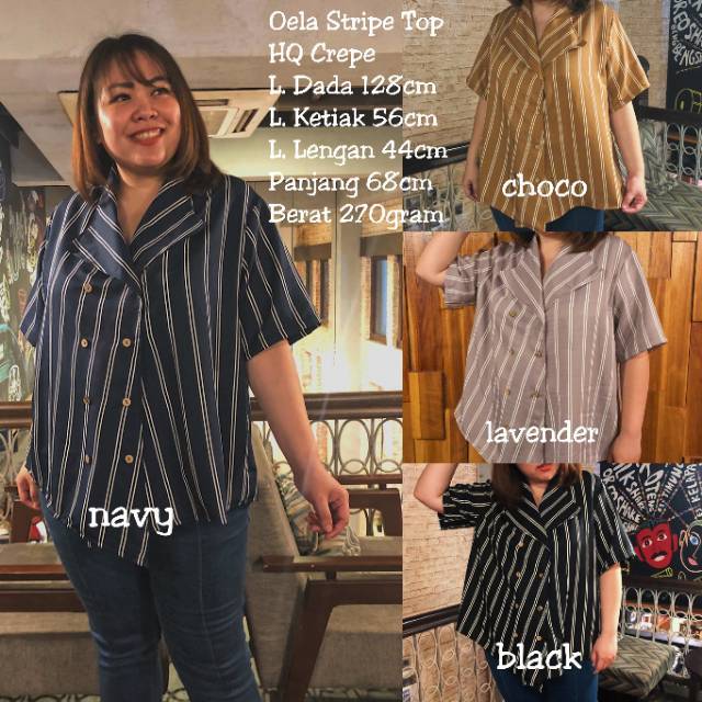 J.jireh Fashion-Oela Stripe Top