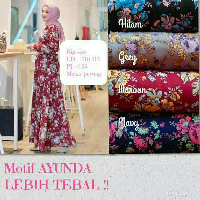Gamis sehari-hari bahan hyget