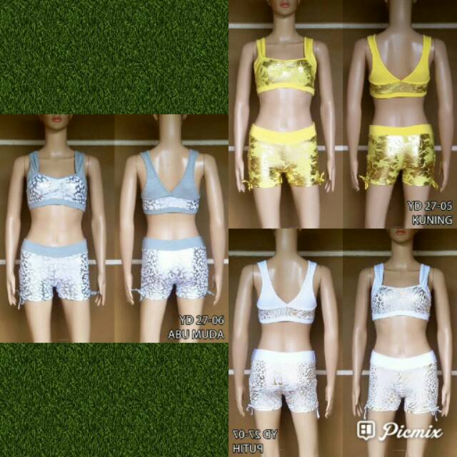 Baju senam aerobik / Setelan senam aerobik yoga zumba / Baju olahraga / Baju senam trendy