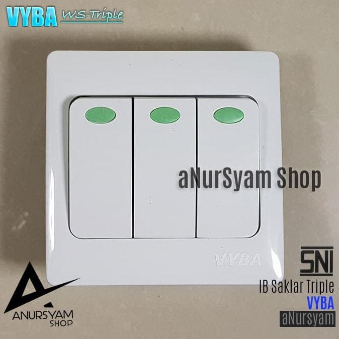 ~~~] Saklar Triple IB VYBA WS-231