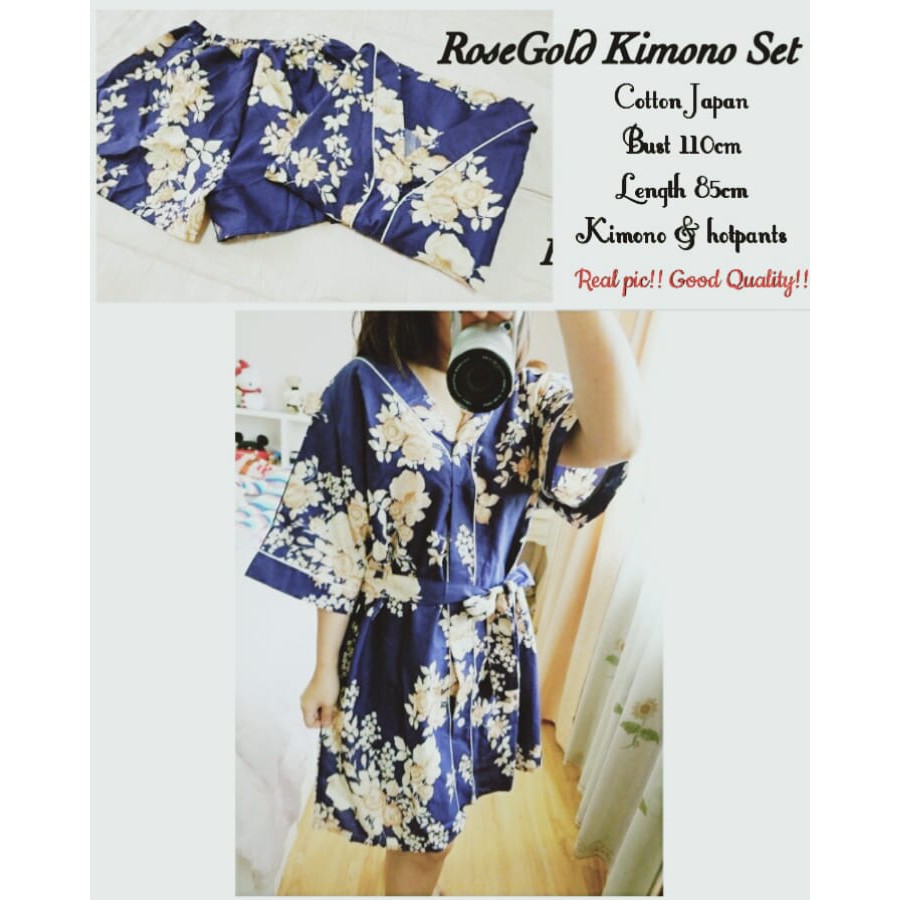 SET KIMONO ROSE SETELAN KIMONO WANITA