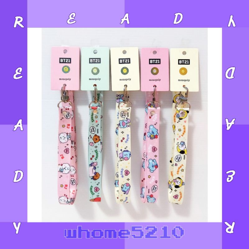 

[READY] BT21 Neck Strap My Little Buddy / Tali Lanyard (RJ, Shooky, Mang, Koya, Chimmy)