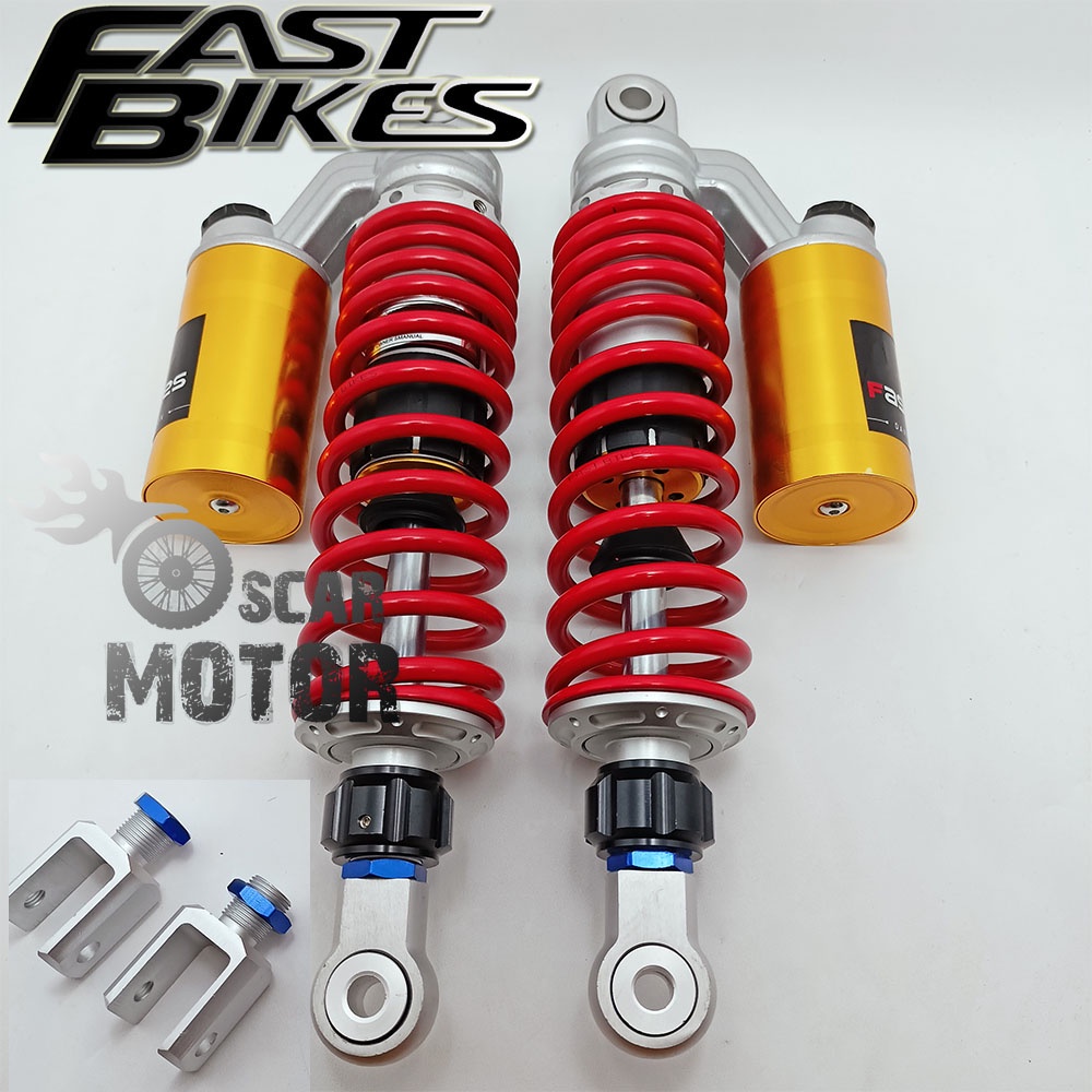 DUAL TABUNG SHOCKBREAKER FAST BIKES NEW BEBEK REVO VIT SUPRA X JUPITER Z rx king motor