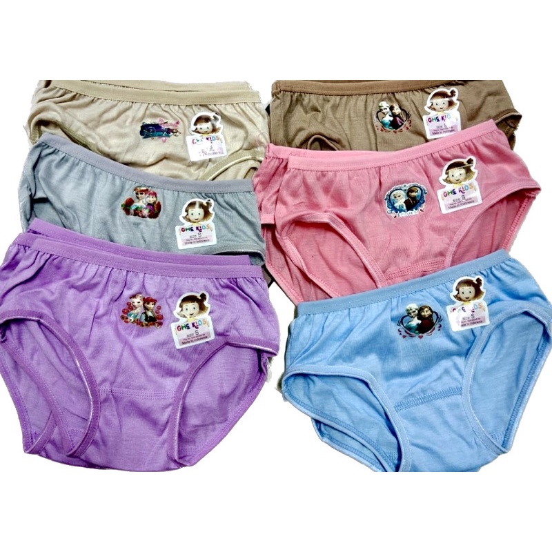 12 PCS CELANA DALAM ANAK PEREMPUAN POLOS // LUSINAN // HARGA 6 PCS DAN 12 PCS