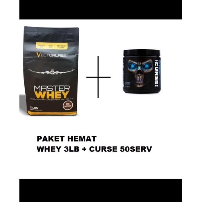 Curse + master whey masterwhey 3 lb vectorlabs paket hemat