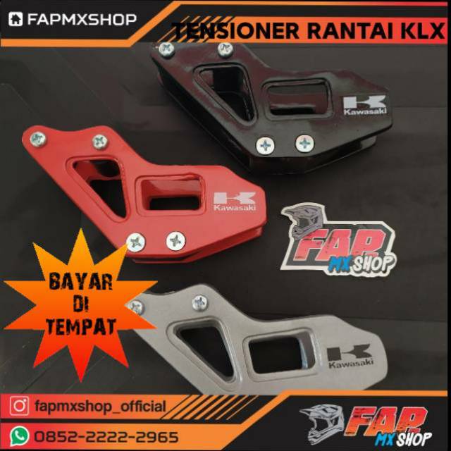 Tensioner Rantai PNP KLX Tensi Penahan Rantai Bahan Besi Duralium
