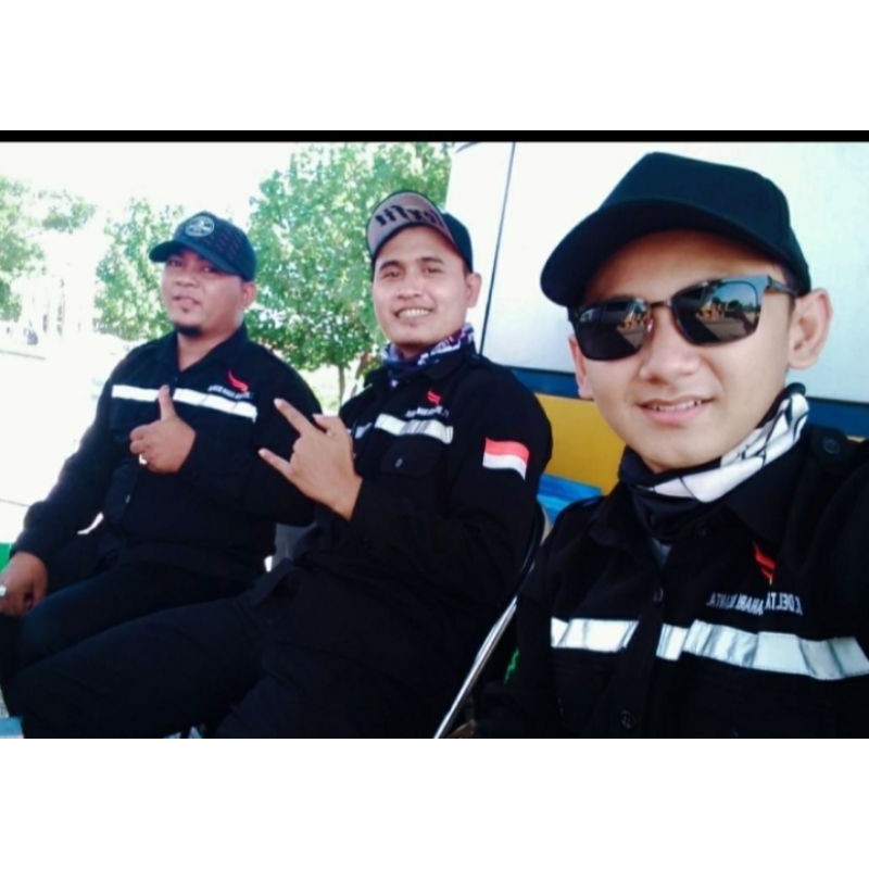 SERAGAM SAFETY HITAM ATASAN RESLETING