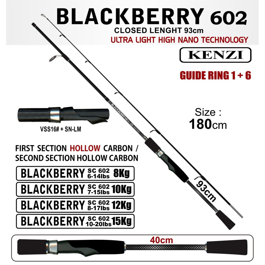 Joran Pancing Kenzi BlackBerry 602 - 180cm