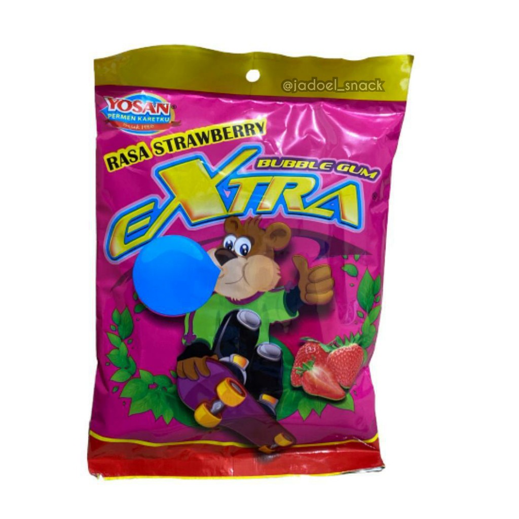 

Permen Karet Extra Yosan Rasa Strawberry – Isi 30 pcs – Permen Karet Kenyal