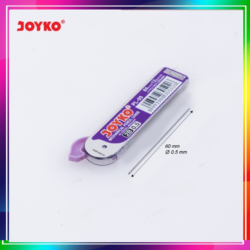 Pensil Lead / Isi Pensil Mekanik Joyko PL-05 / 2B / 0.5mm / Isi Ulang Pensil