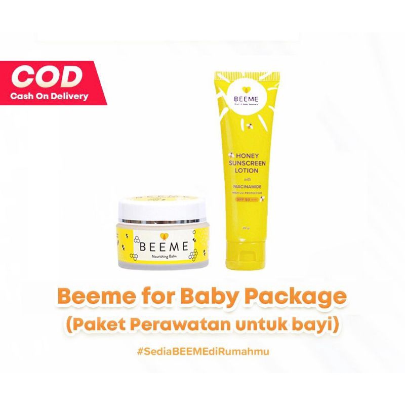 Paket Beeme Nourishing Balm dan Honey Sunscreen