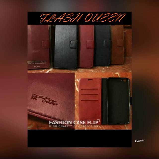FLIP COVER LEATHER KULIT FOR IPHONE XS / WALLET CASE KULIT