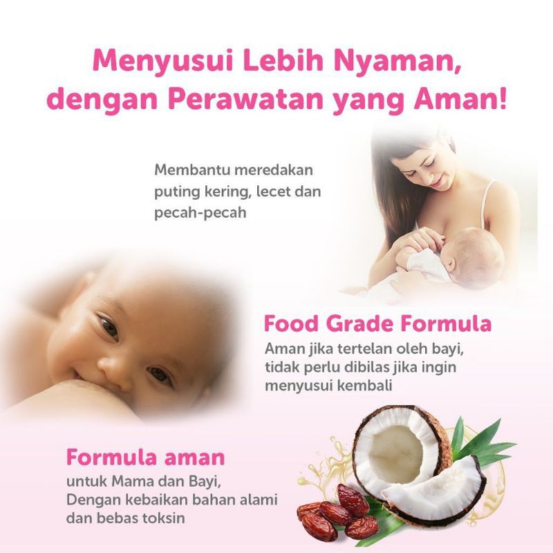 Mama's Choice Intensive Nipple Cream (Krim Puting Halal dan Food Grade - Aman untuk Bayi)