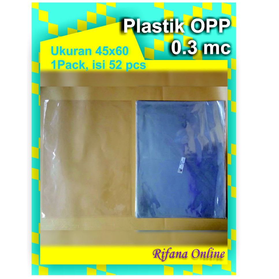 

Plastik OPP Ukuran 45 x 60 cm
