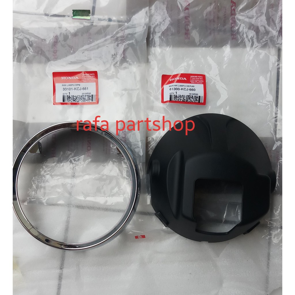 Batok Totok Rumah Lampu Lis Rim Lampu Depan Set Tiger Lama 61300KCJ660 33101KCJ661 ORI AHM