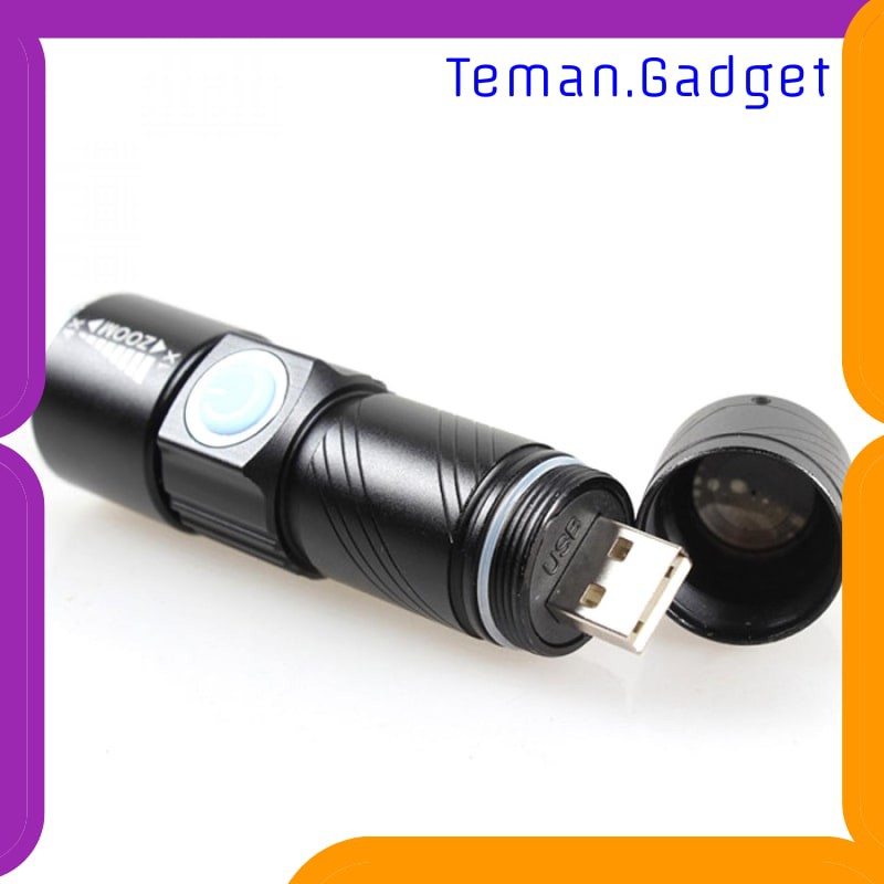 TG-IE191 TaffLED Senter LED Mini USB Rechargeable Q5 LED 2000 Lumens