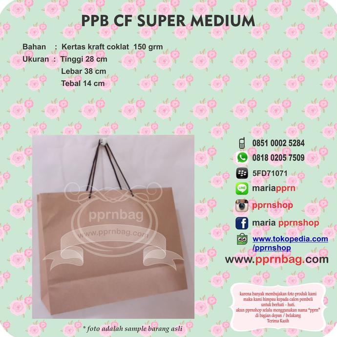 

Paperbag Cf Super Miedium / Tas Kertas / Goodybag / Tas Bingkisan
