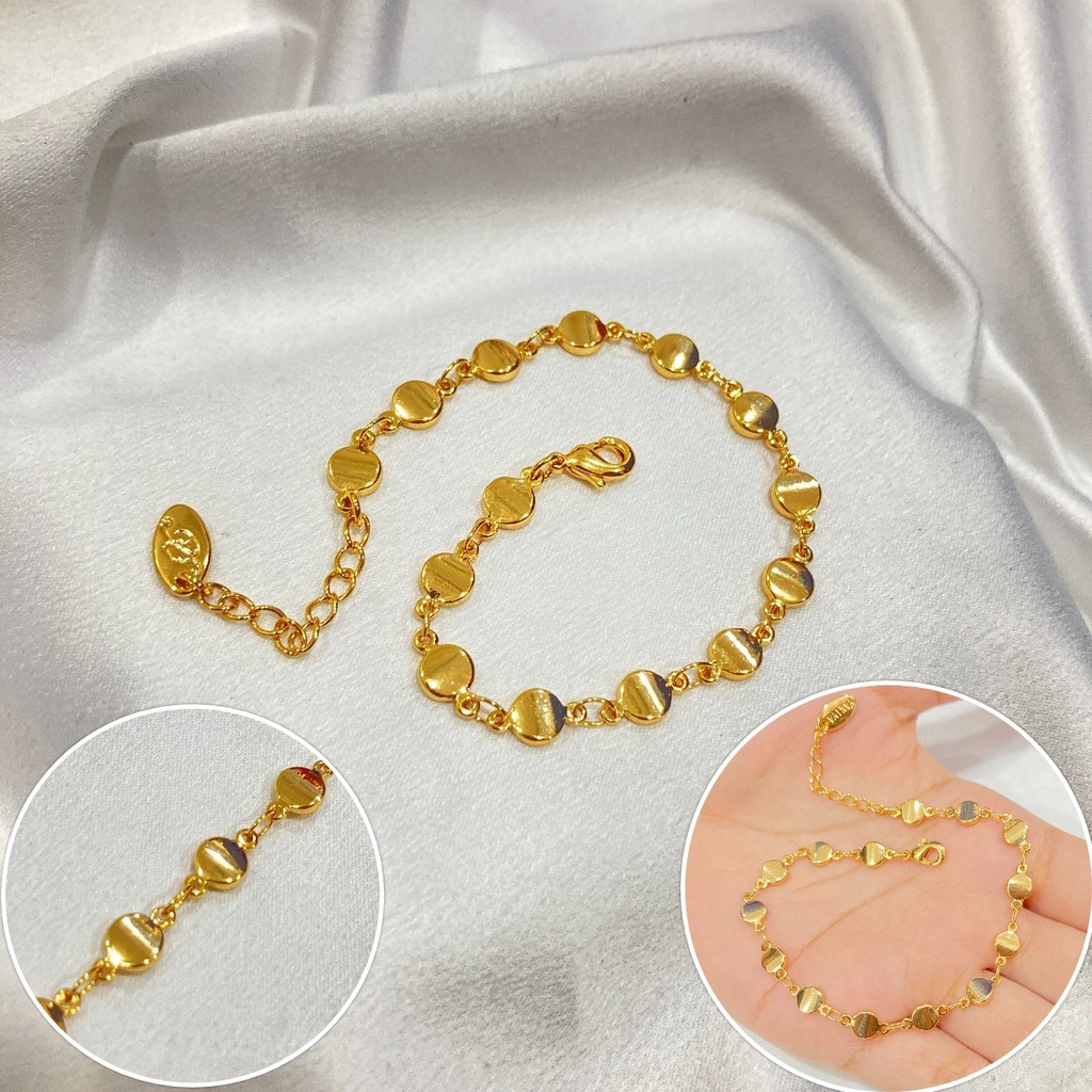 Gelang Tangan Wanita Lapis Emas Aksesoris Fashion GLE76