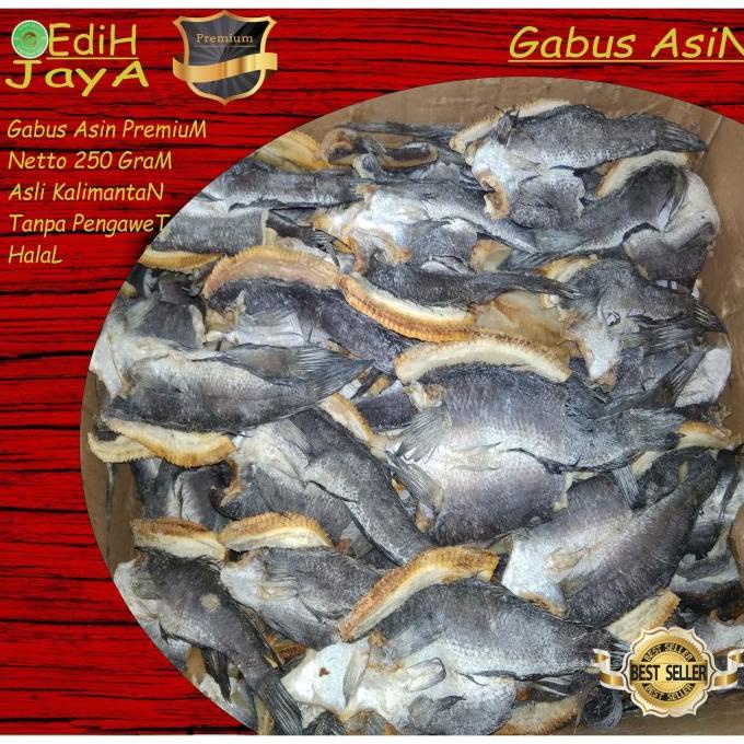 

[COD] Ikan Asin Gabus Ukuran Kecil Netto 250 Gram [COD]