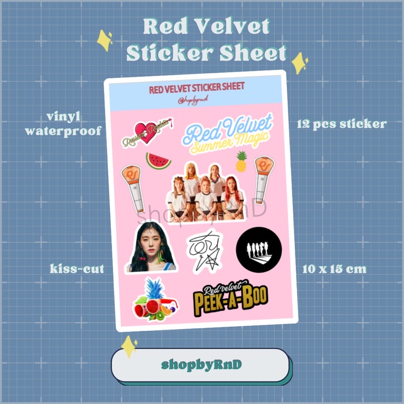 

Sticker Kpop Red Velvet Aesthetic Kiss Cut