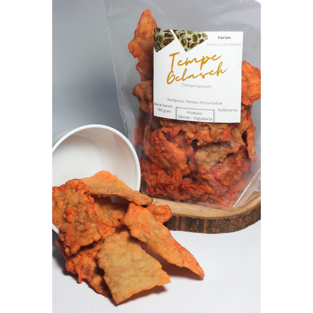 

Keripik Tempe Balado Renyah by Tempe Gelaseh Kemasan Ziplock Ekonomis