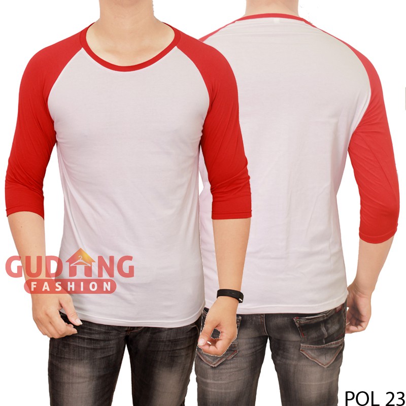 Kaos Polos Raglan Pria - POL 23