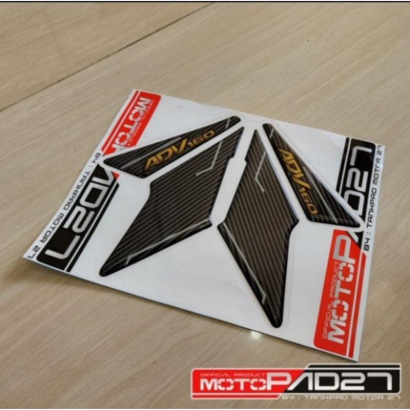 Stiker motor resin Honda Adv 160 atas footstep premium