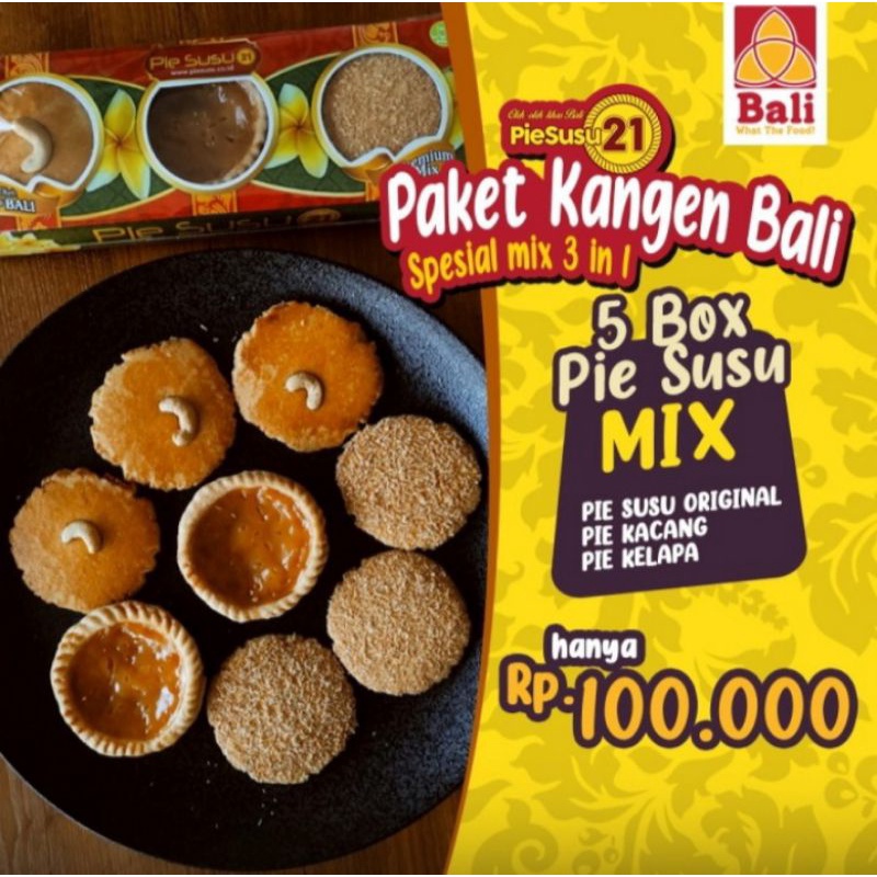 

Pie Susu 21 Paket Kangen Bali Spesial Mix 3 In 1