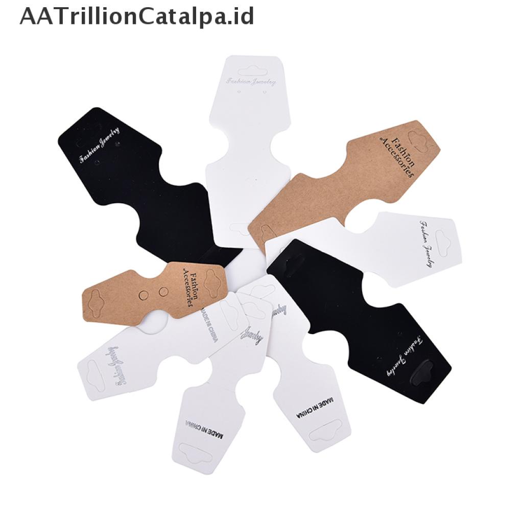 【AATrillionCatalpa】 50Pcs Jewelry Necklace Bracelet Hanging Holder Jewerly Display Paper Cards ID