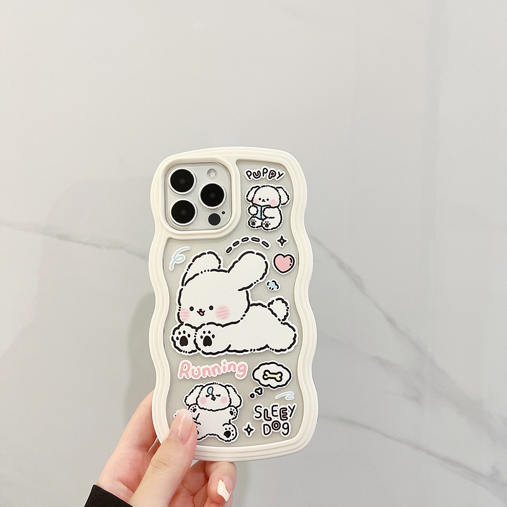 Casing TPU iPhone 13pro 13prm 11 7Plus 8Plus Xr XS 13 12pro Max Gambar Anjing Lucu