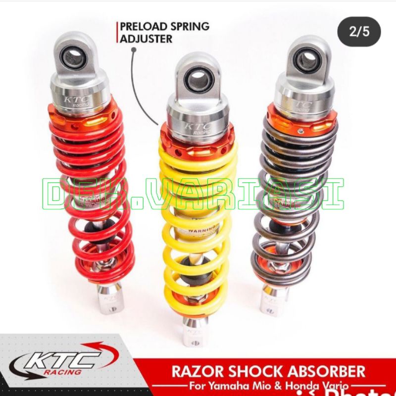 Shockbreaker Original KTC Racing Mio,Vario,Beat, Scoopy, Fino,300mm dan 325mm