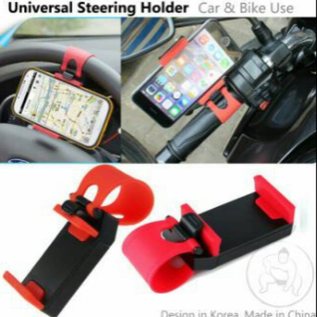 HOLDER STIR MOBIL / MOTOR / SEPEDA / CAR STEERING HOLDER PHONE